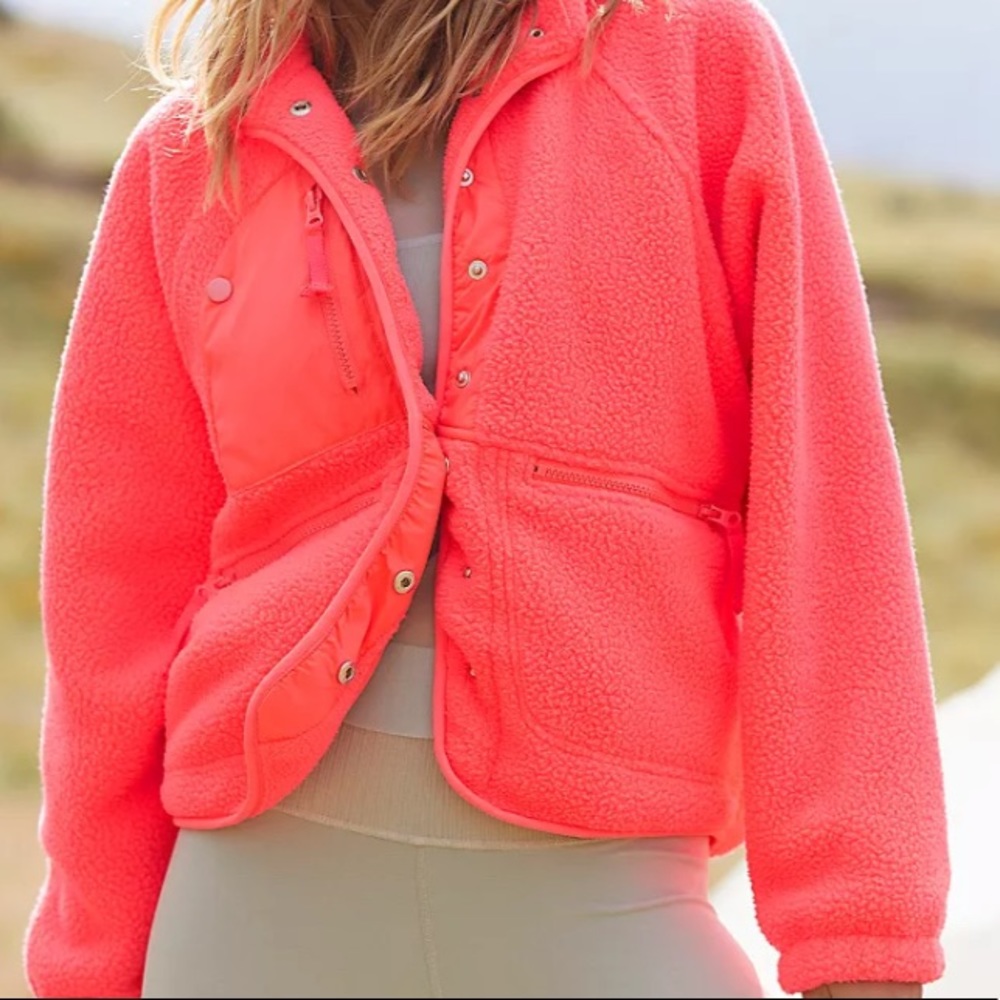 Free People Hit The Slopes Fleece Jacket